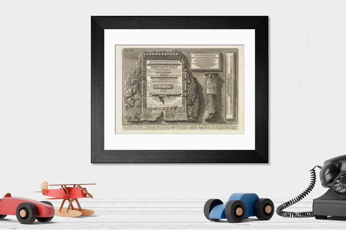 Shown hanging in a room: Modern 14"x12" (36x31cm)