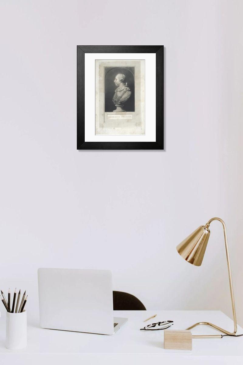 Shown hanging in a room: Modern 14"x12" (36x31cm)
