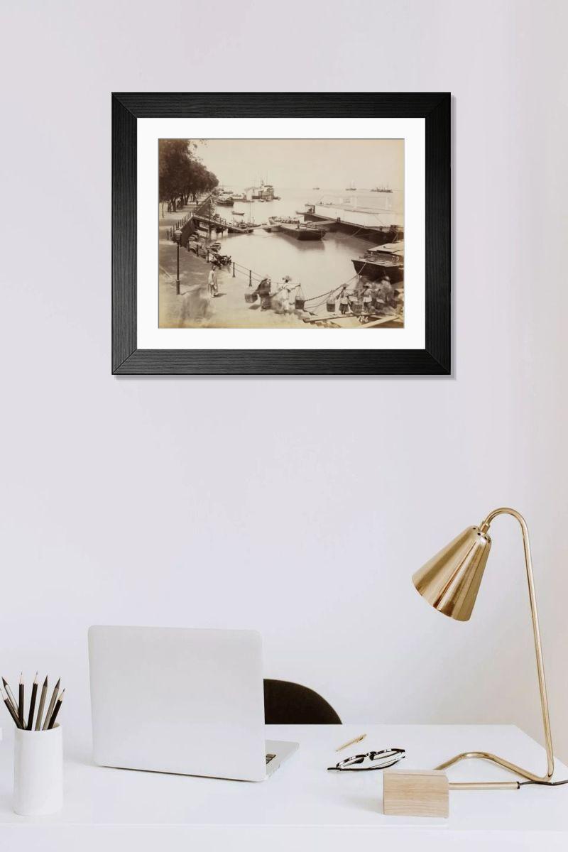 Shown hanging in a room: Modern 14"x12" (36x31cm)
