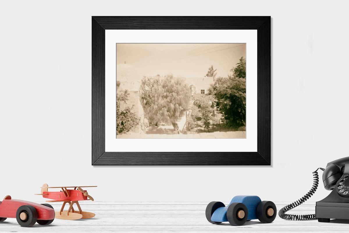 Shown hanging in a room: Modern 14"x12" (36x31cm)