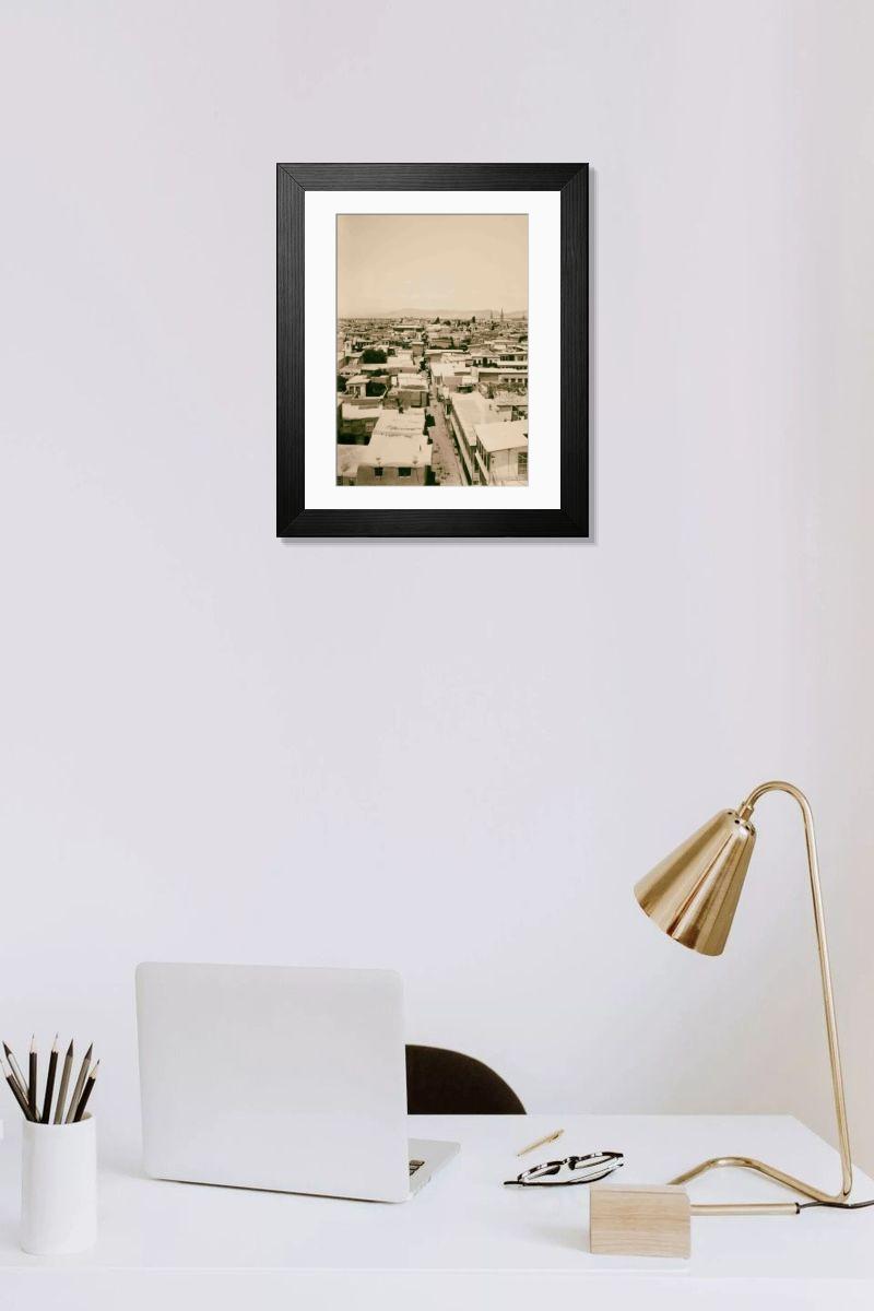 Shown hanging in a room: Modern 14"x12" (36x31cm)