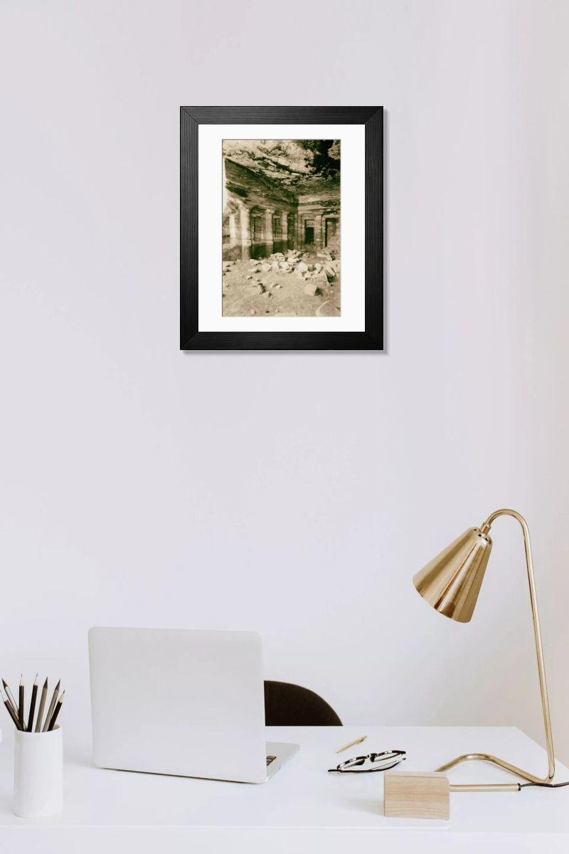 Shown hanging in a room: Modern 14"x12" (36x31cm)