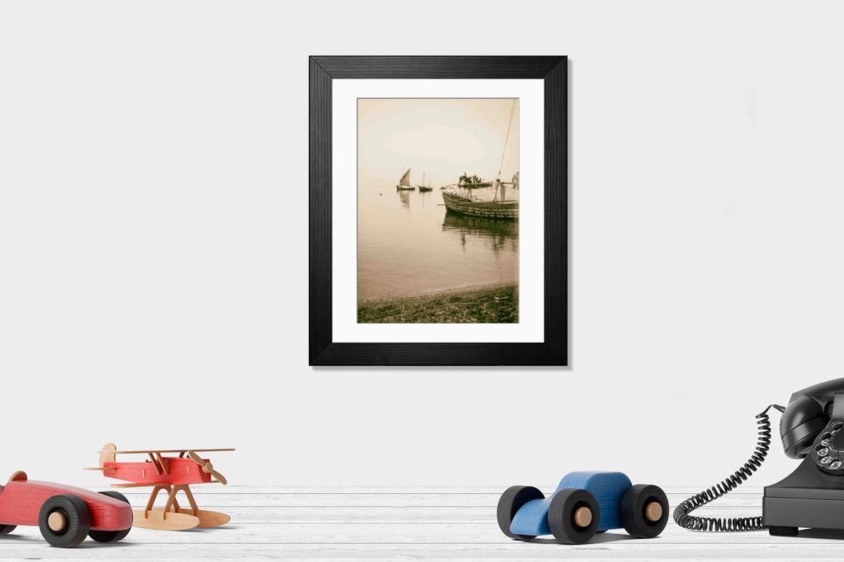 Shown hanging in a room: Modern 14"x12" (36x31cm)