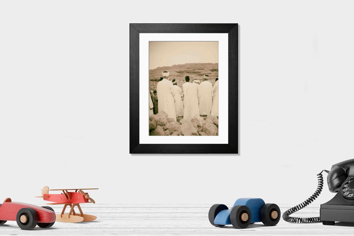 Shown hanging in a room: Modern 14"x12" (36x31cm)