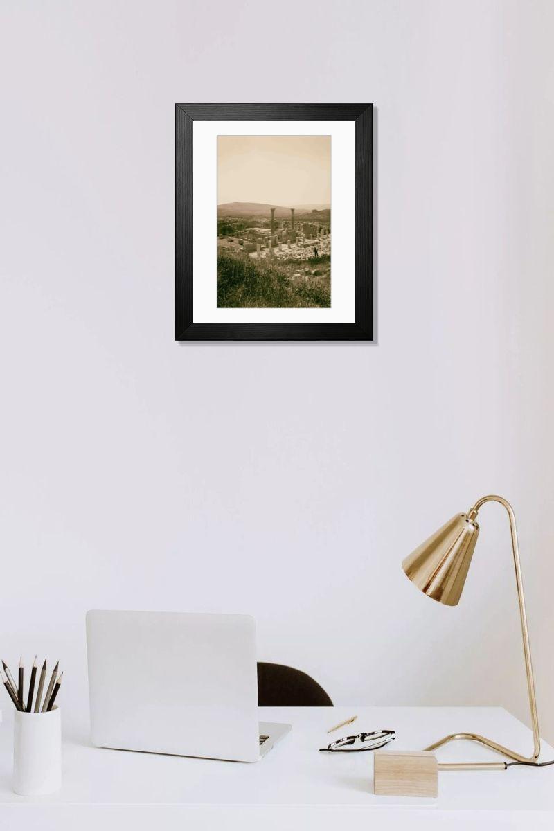 Shown hanging in a room: Modern 14"x12" (36x31cm)