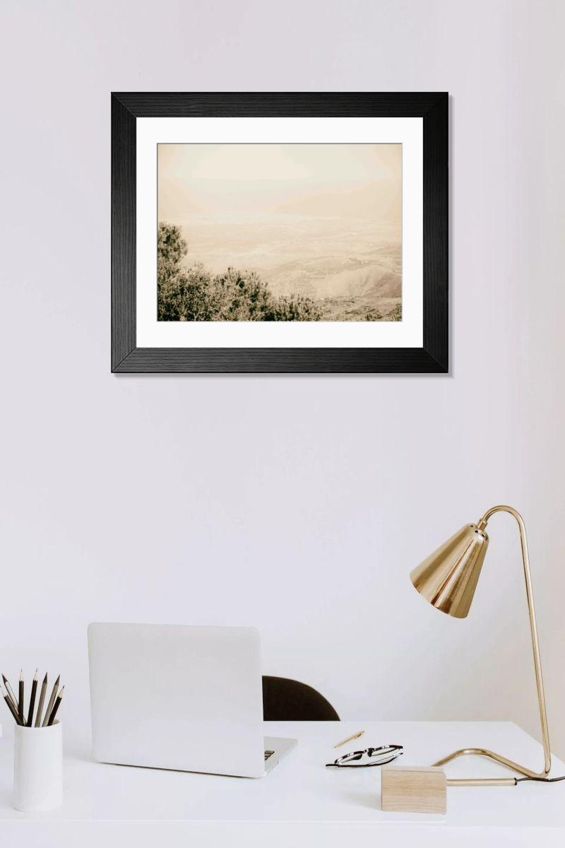 Shown hanging in a room: Modern 14"x12" (36x31cm)