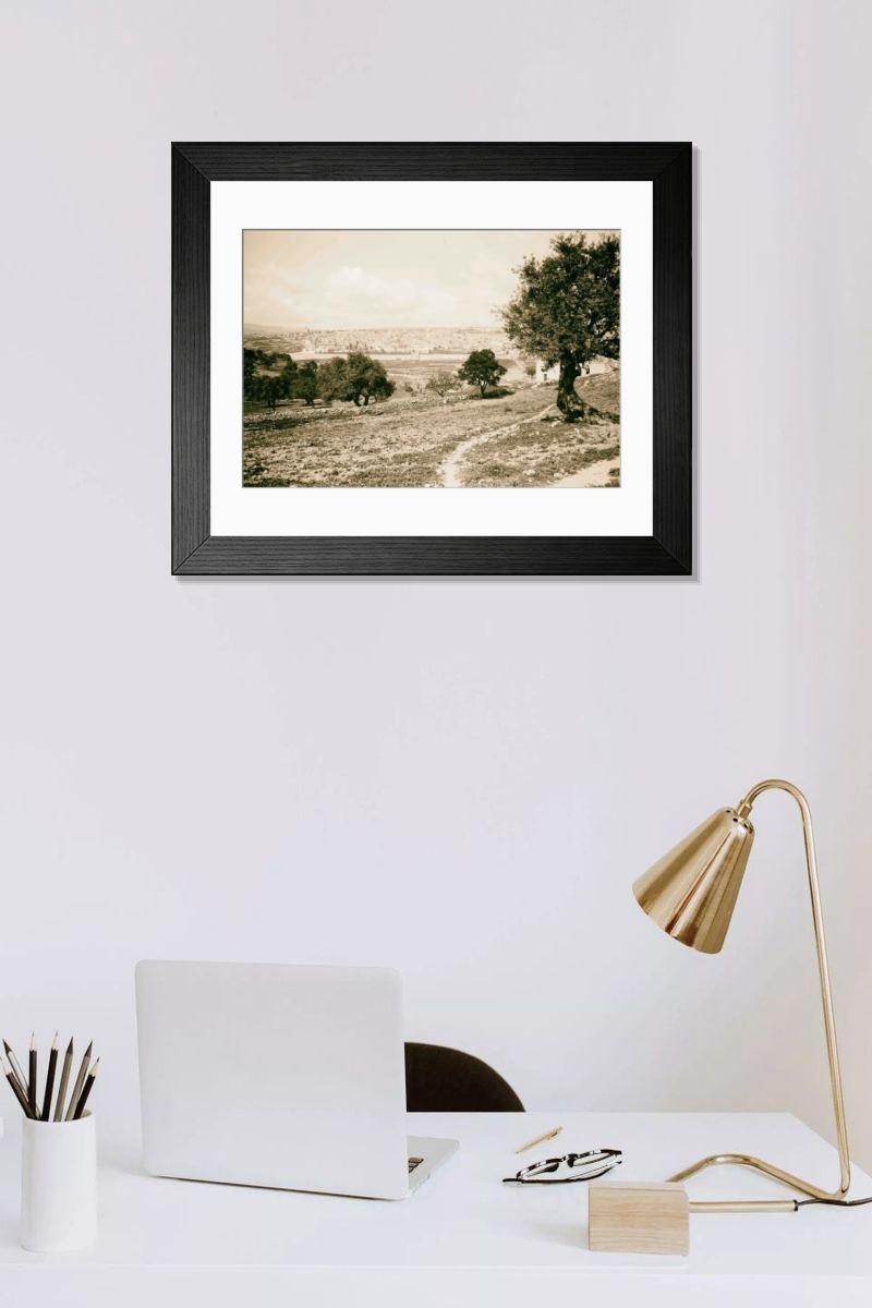 Shown hanging in a room: Modern 14"x12" (36x31cm)