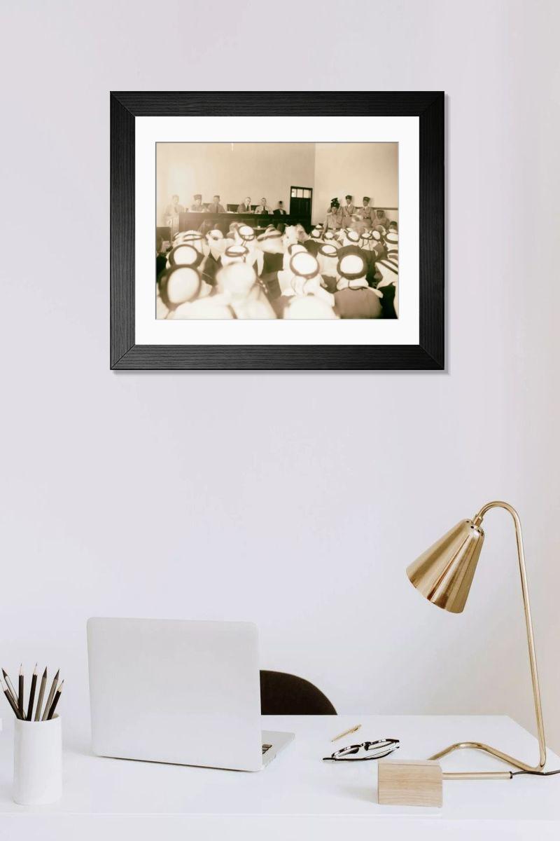 Shown hanging in a room: Modern 14"x12" (36x31cm)