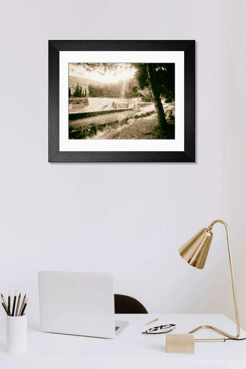 Shown hanging in a room: Modern 14"x12" (36x31cm)