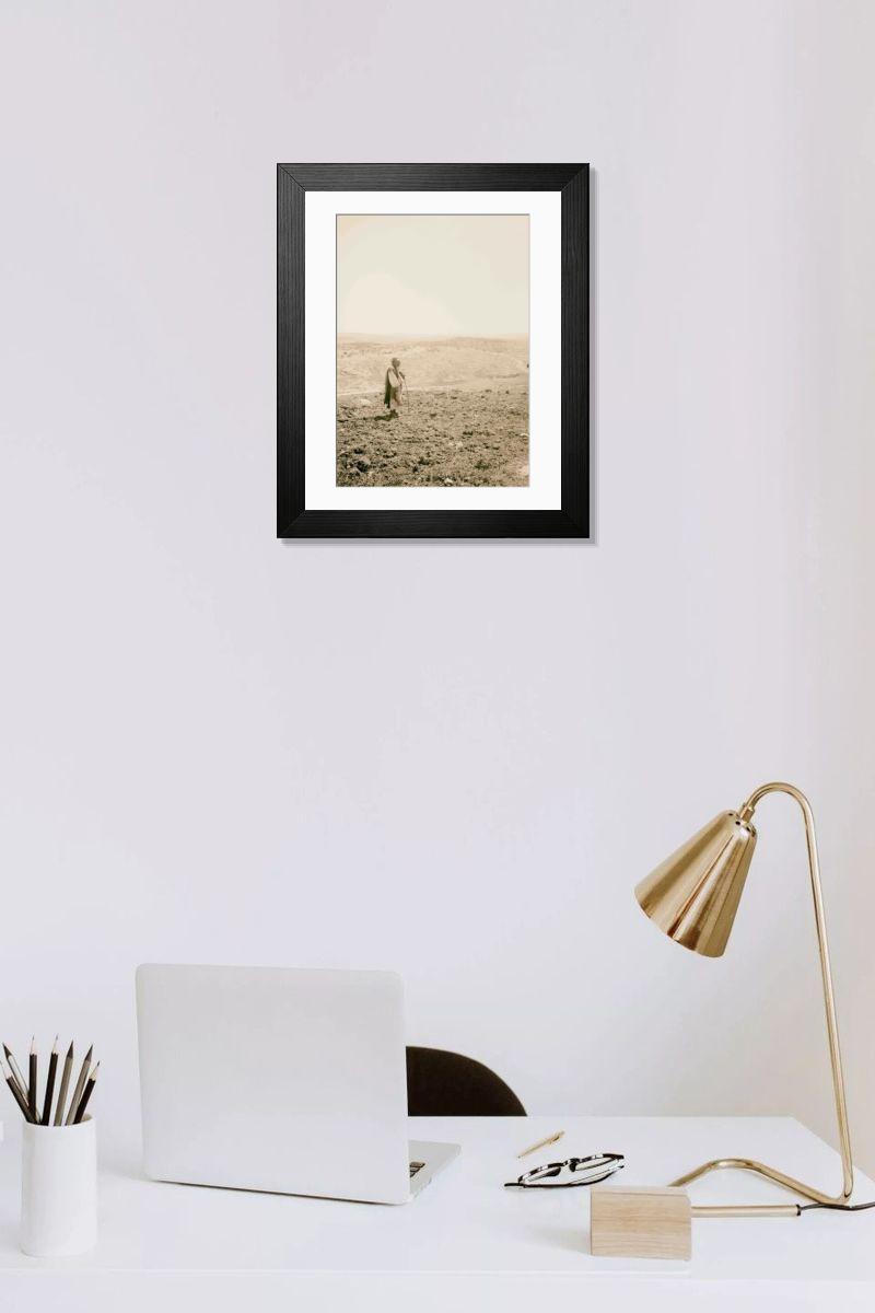 Shown hanging in a room: Modern 14"x12" (36x31cm)