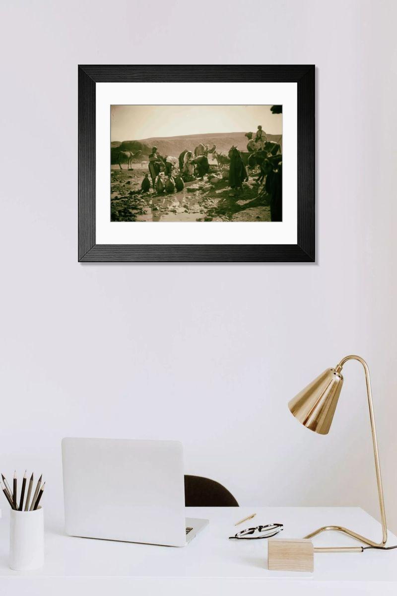 Shown hanging in a room: Modern 14"x12" (36x31cm)