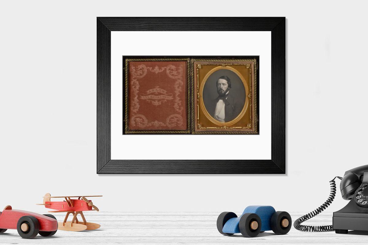 Shown hanging in a room: Modern 14"x12" (36x31cm)