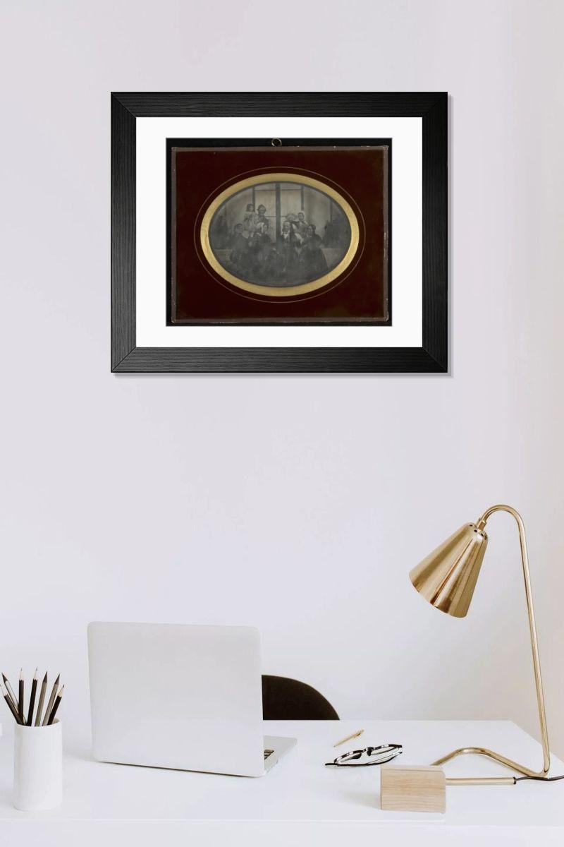 Shown hanging in a room: Modern 14"x12" (36x31cm)