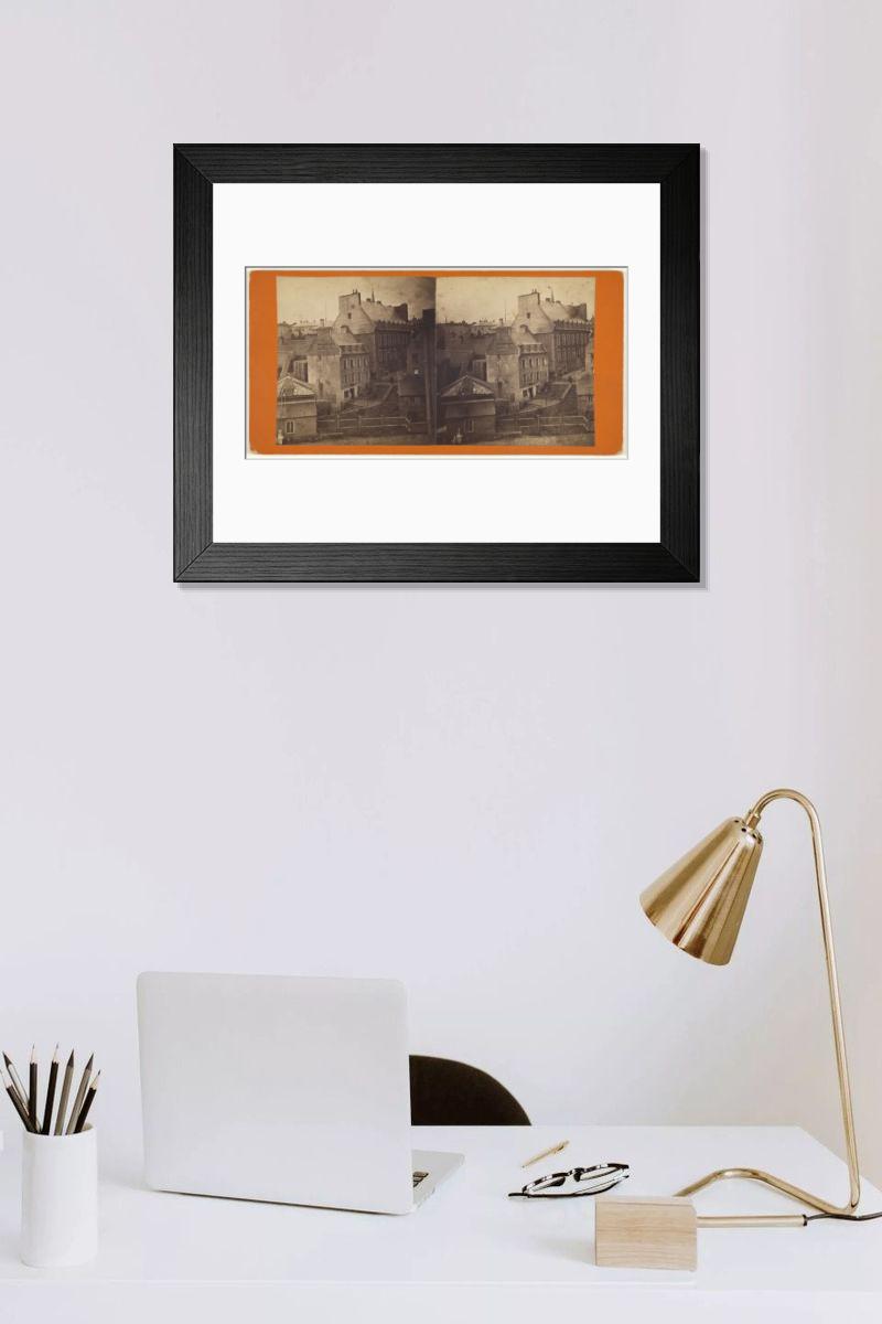 Shown hanging in a room: Modern 14"x12" (36x31cm)