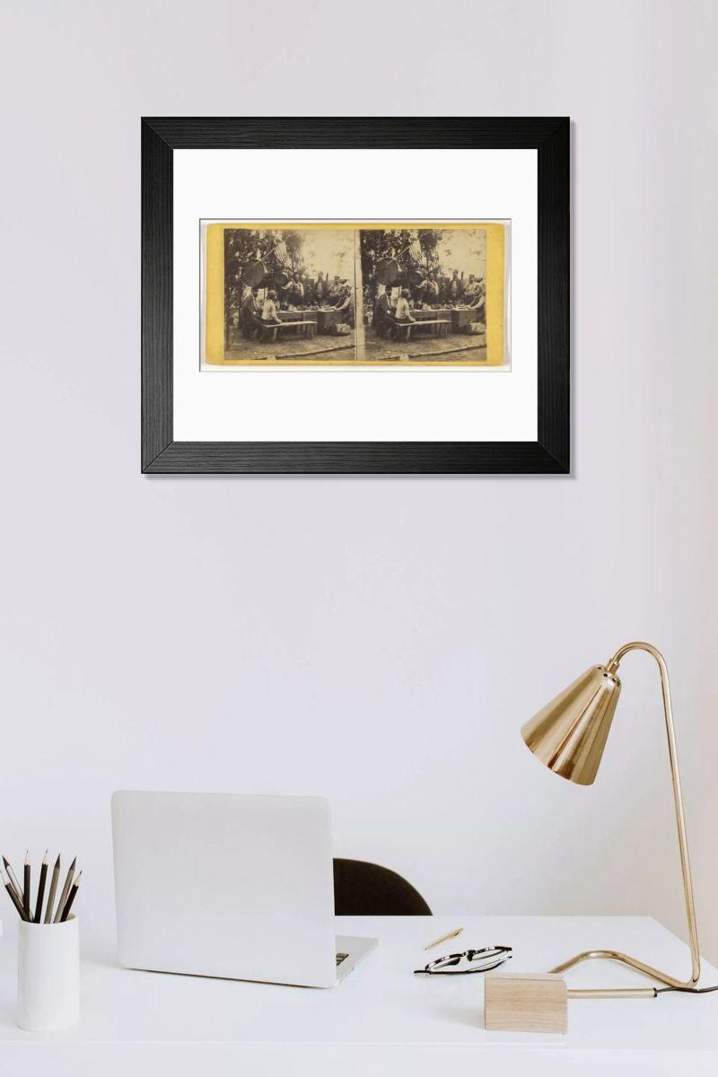 Shown hanging in a room: Modern 14"x12" (36x31cm)