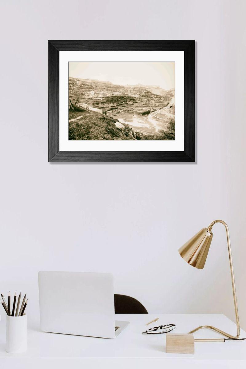 Shown hanging in a room: Modern 14"x12" (36x31cm)