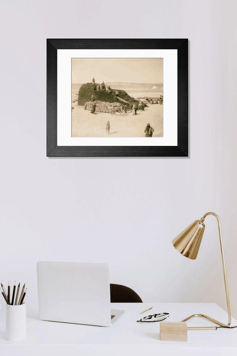 Shown hanging in a room: Modern 14"x12" (36x31cm)