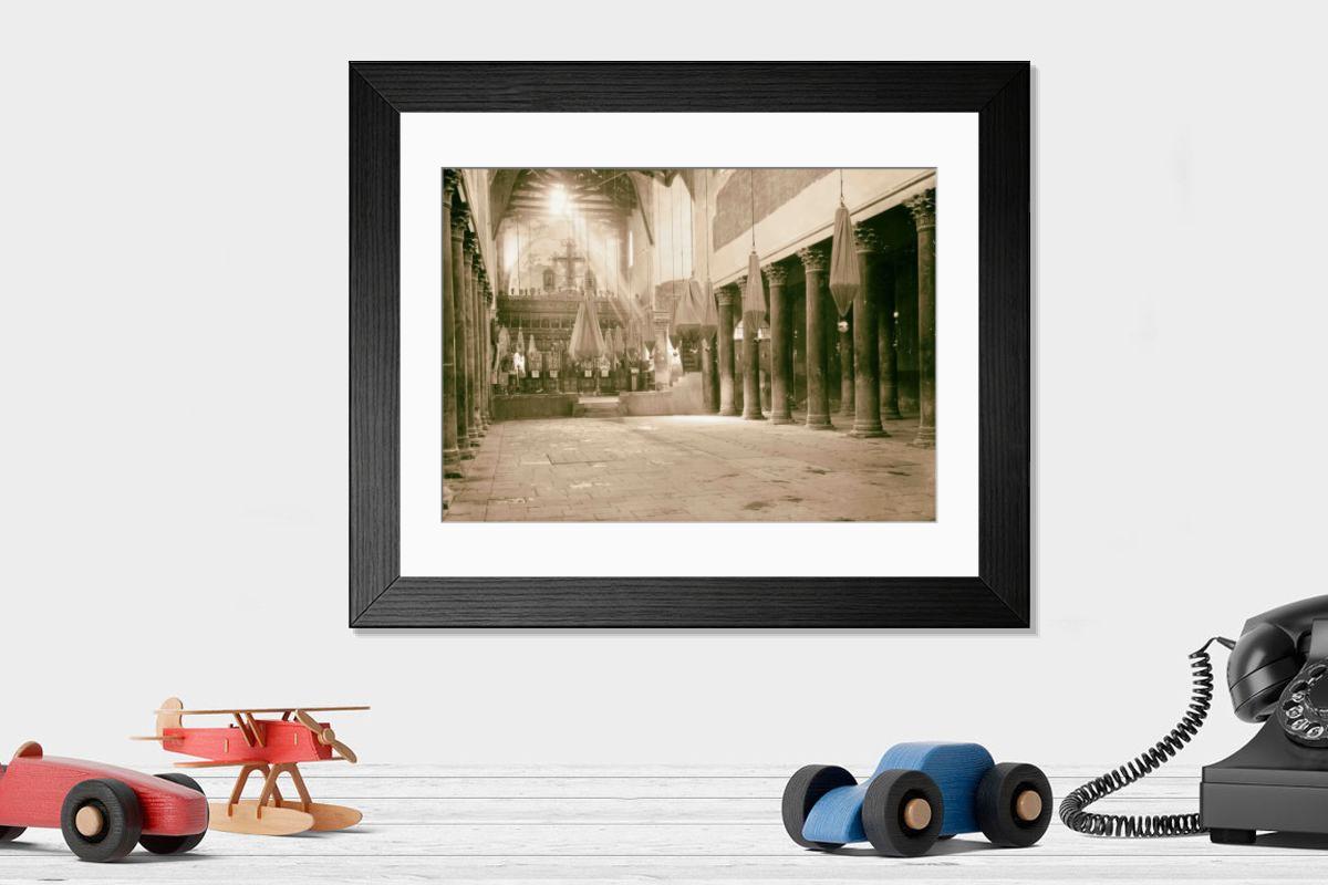 Shown hanging in a room: Modern 14"x12" (36x31cm)