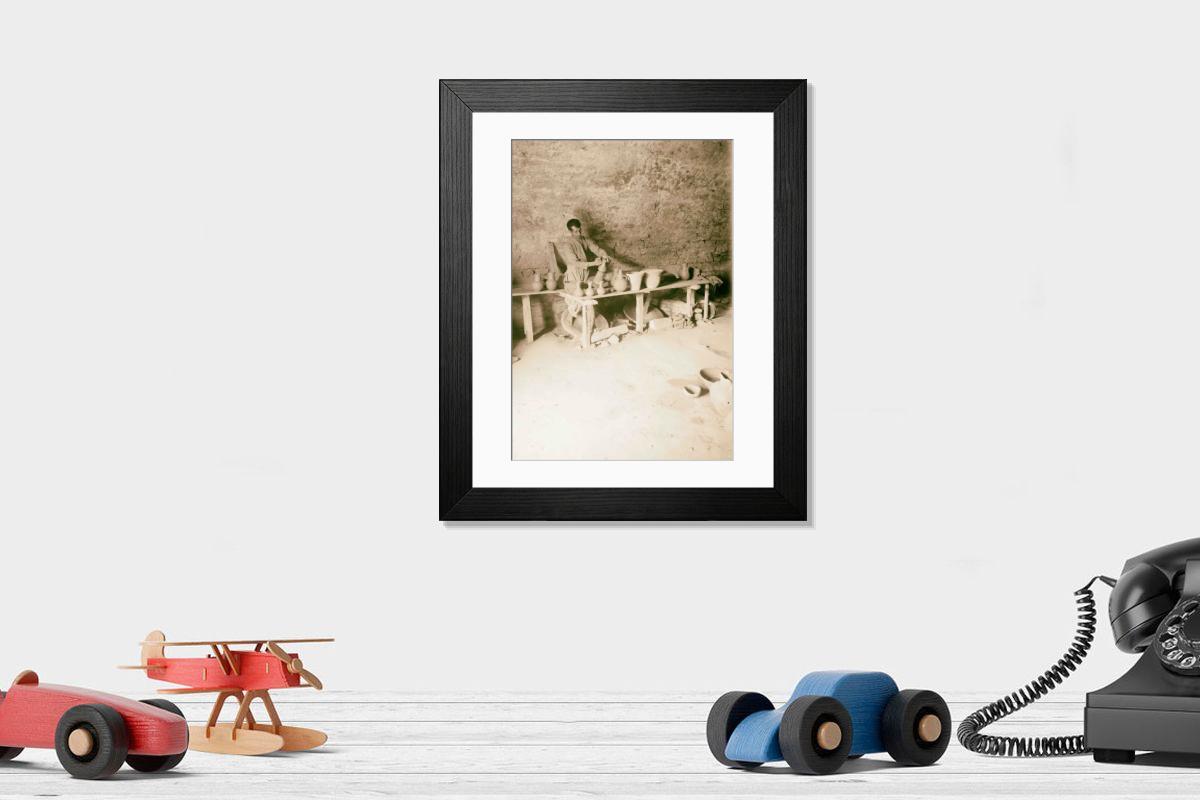 Shown hanging in a room: Modern 14"x12" (36x31cm)