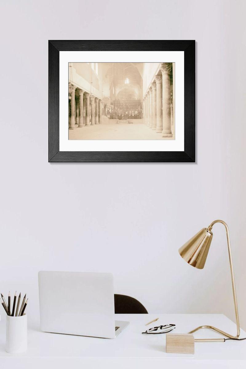 Shown hanging in a room: Modern 14"x12" (36x31cm)