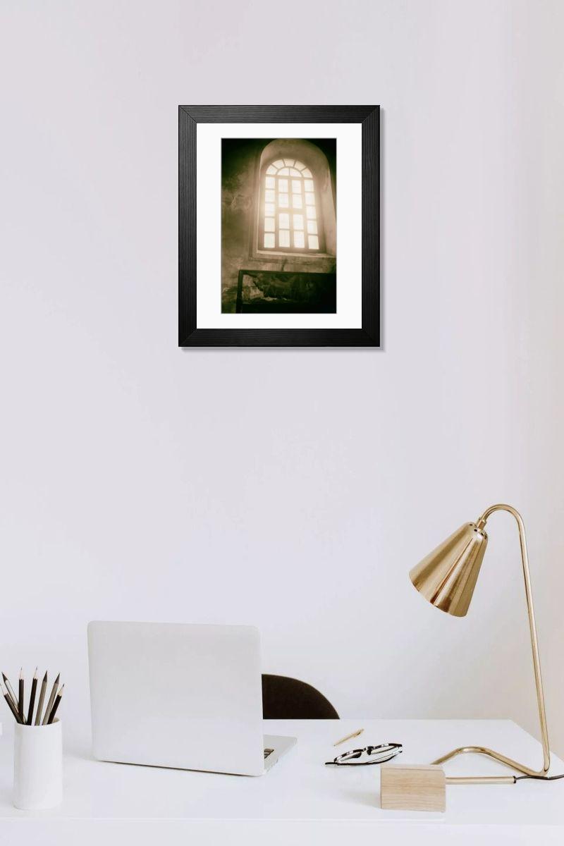 Shown hanging in a room: Modern 14"x12" (36x31cm)