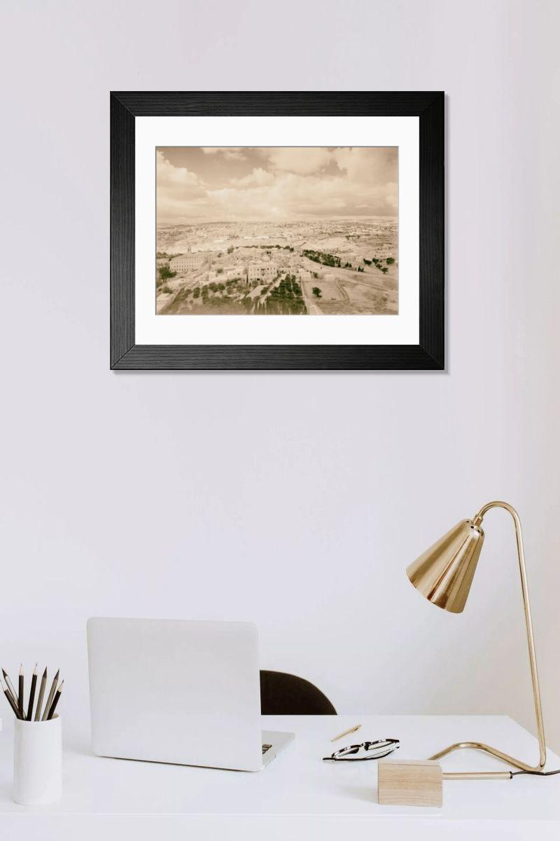 Shown hanging in a room: Modern 14"x12" (36x31cm)