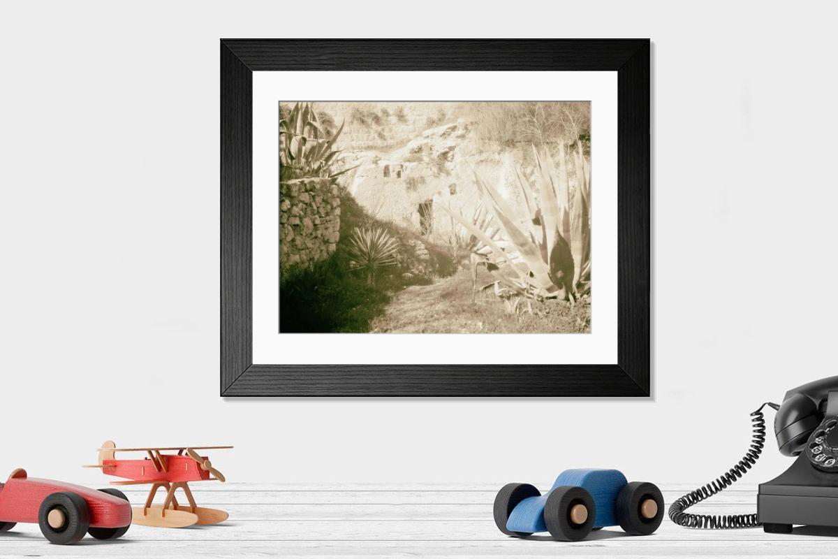Shown hanging in a room: Modern 14"x12" (36x31cm)
