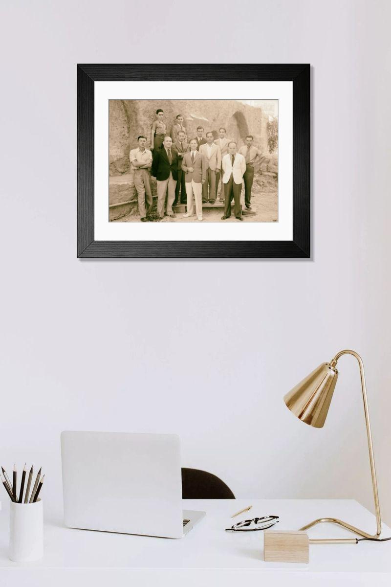 Shown hanging in a room: Modern 14"x12" (36x31cm)