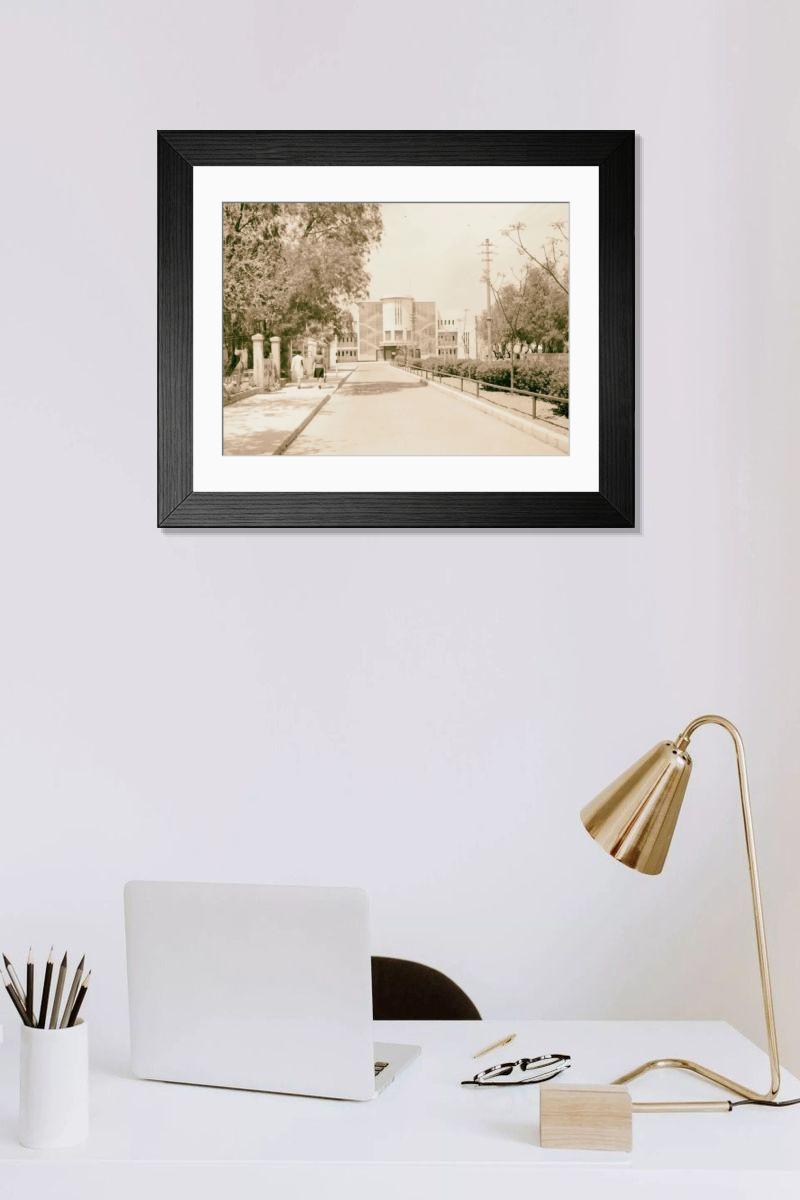 Shown hanging in a room: Modern 14"x12" (36x31cm)