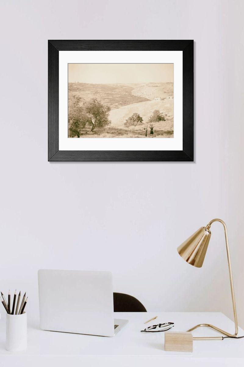Shown hanging in a room: Modern 14"x12" (36x31cm)
