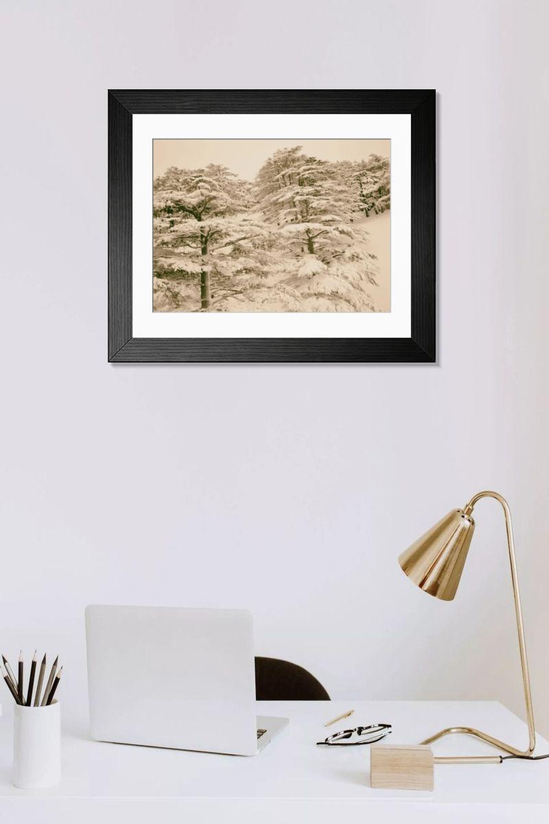 Shown hanging in a room: Modern 14"x12" (36x31cm)