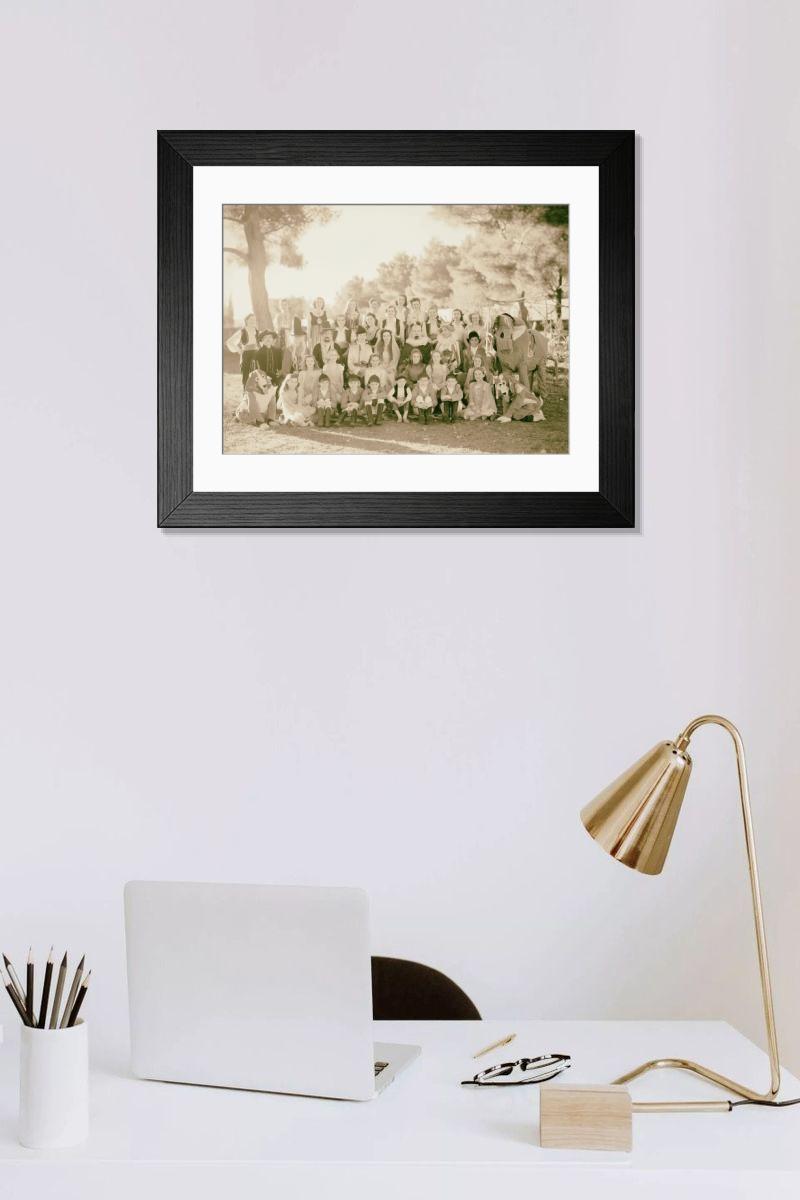Shown hanging in a room: Modern 14"x12" (36x31cm)