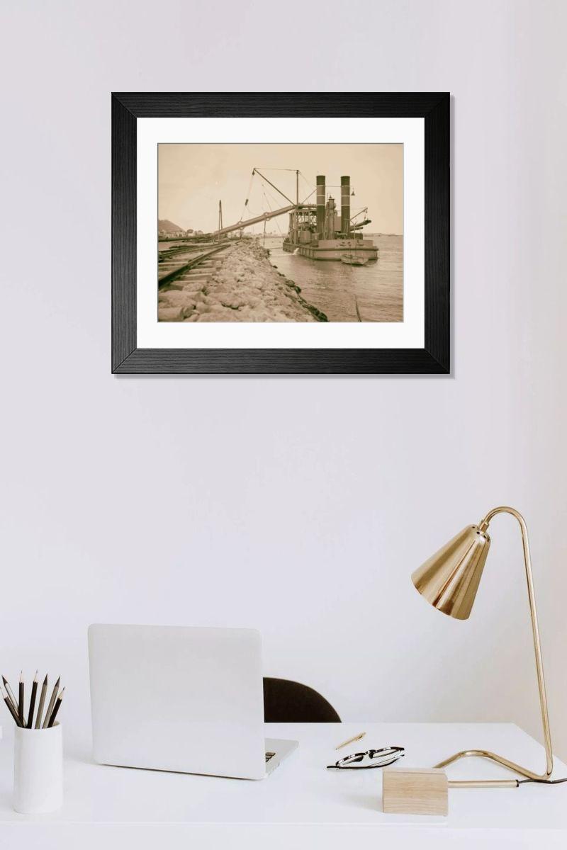 Shown hanging in a room: Modern 14"x12" (36x31cm)