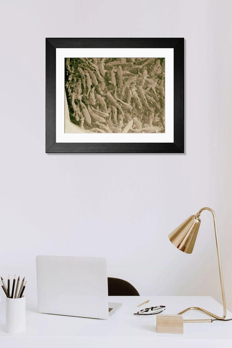 Shown hanging in a room: Modern 14"x12" (36x31cm)