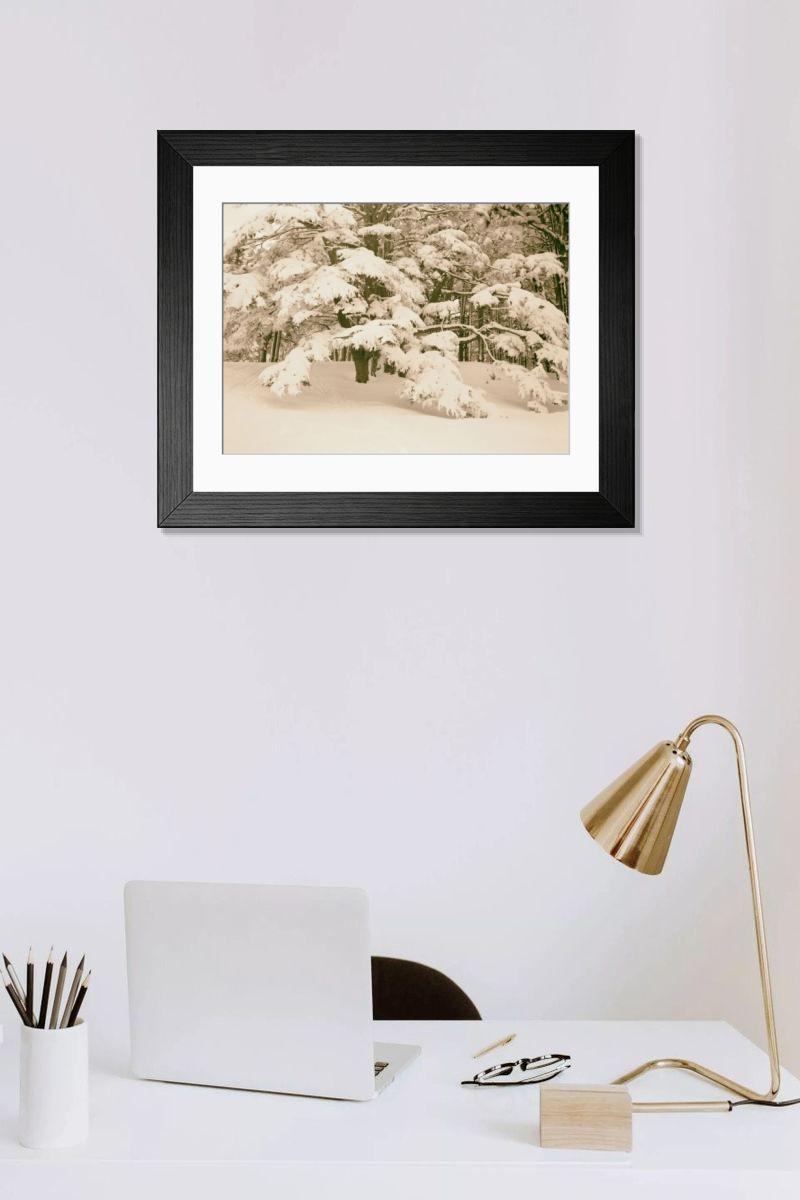 Shown hanging in a room: Modern 14"x12" (36x31cm)