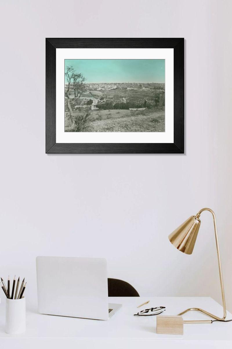 Shown hanging in a room: Modern 14"x12" (36x31cm)