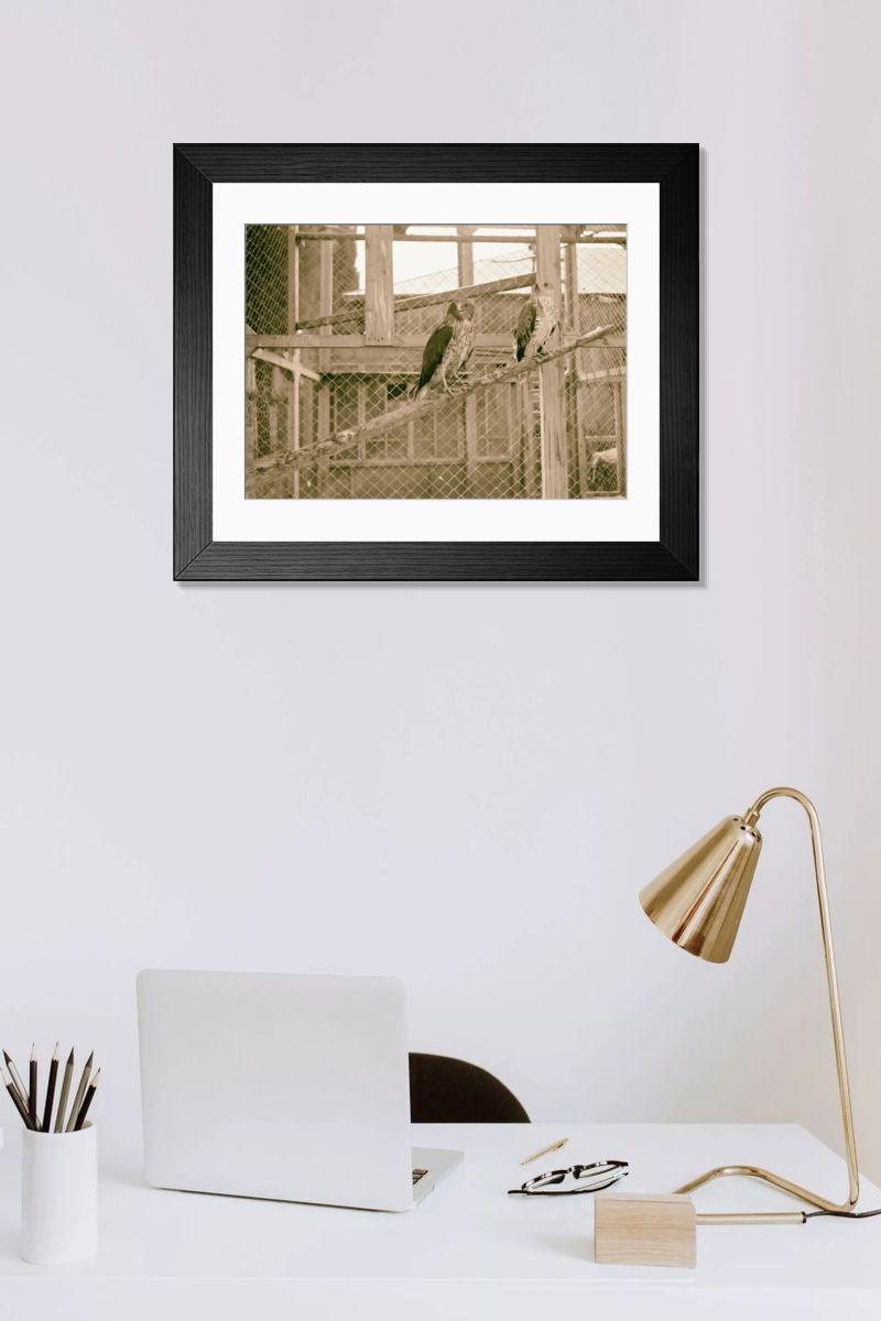 Shown hanging in a room: Modern 14"x12" (36x31cm)