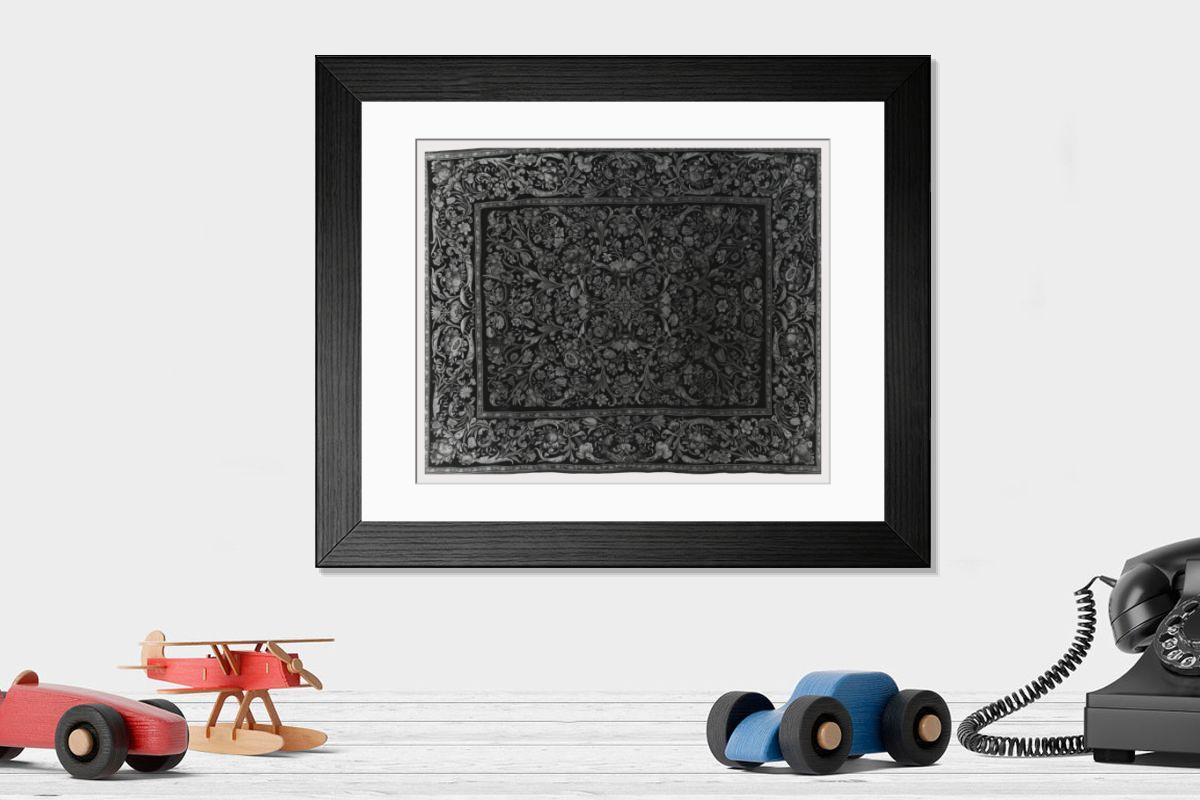 Shown hanging in a room: Modern 14"x12" (36x31cm)