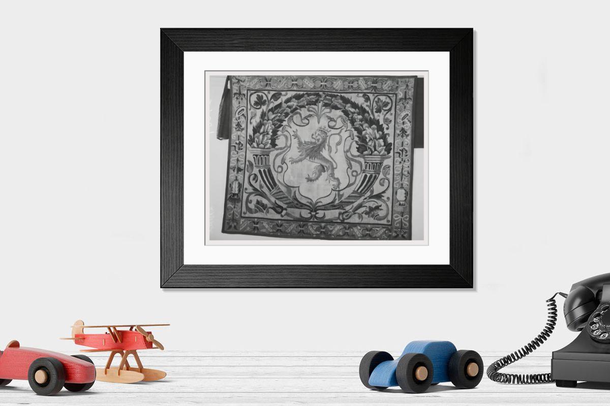 Shown hanging in a room: Modern 14"x12" (36x31cm)
