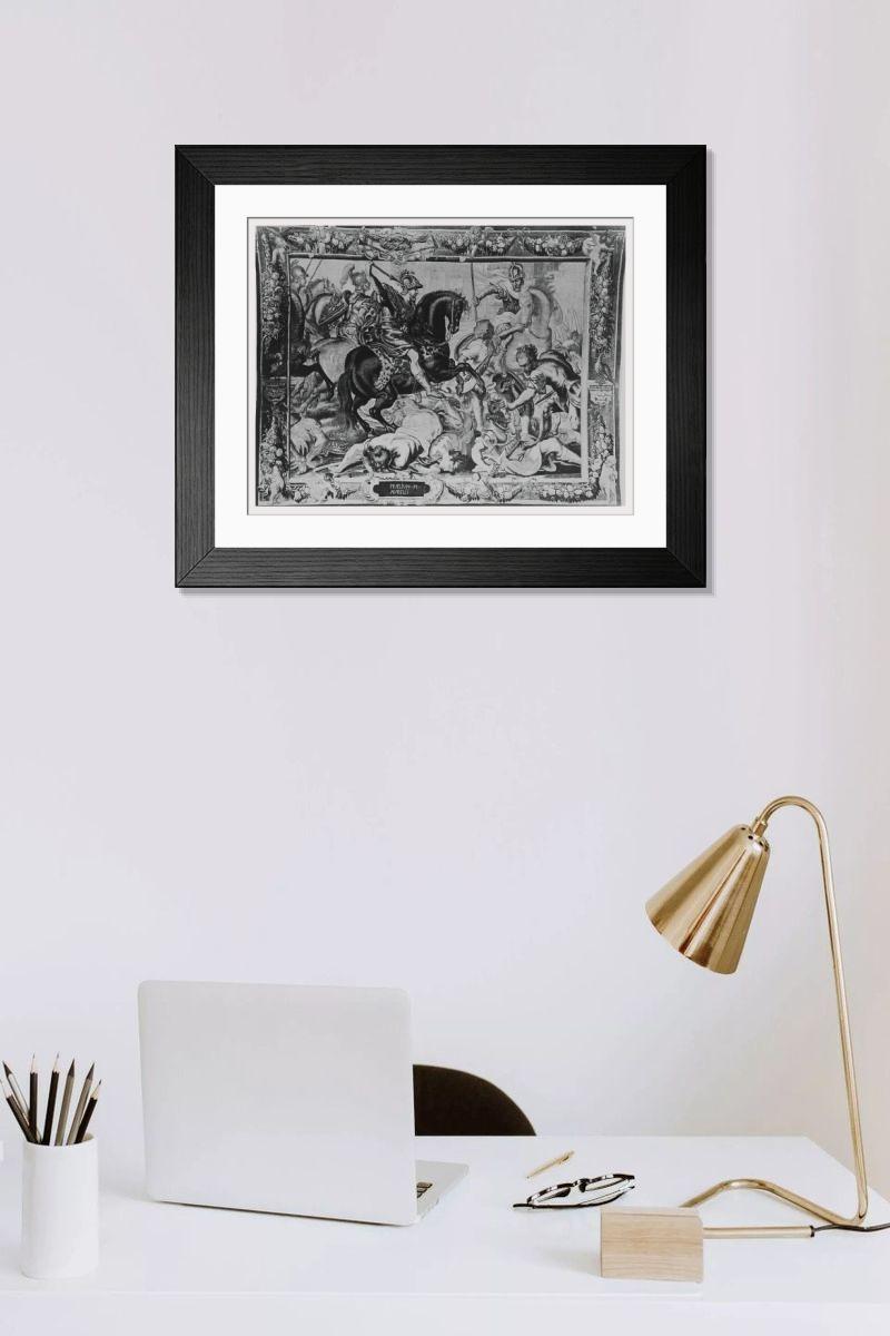 Shown hanging in a room: Modern 14"x12" (36x31cm)