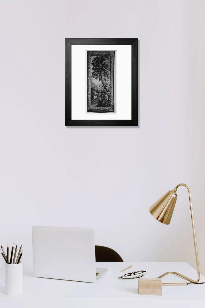 Shown hanging in a room: Modern 14"x12" (36x31cm)