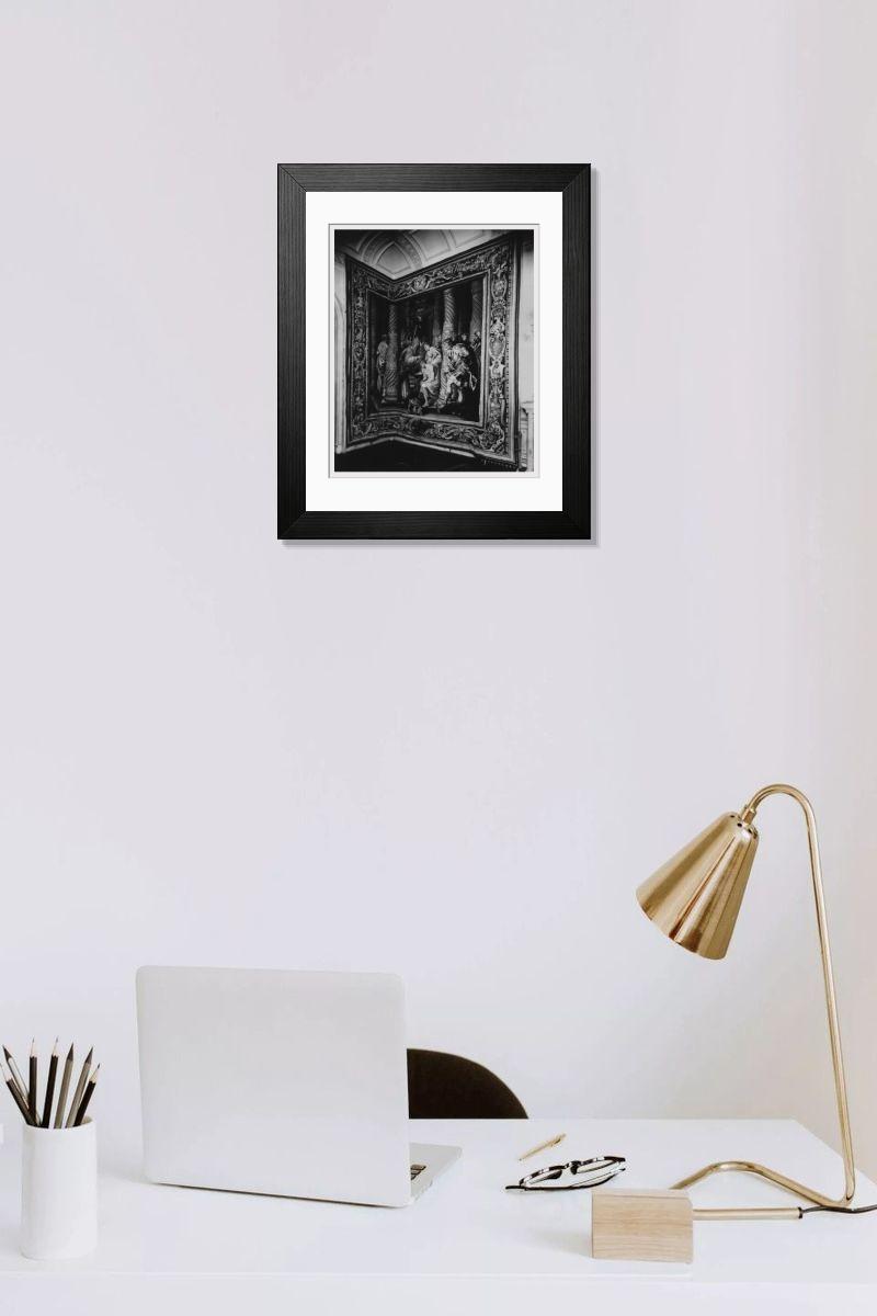Shown hanging in a room: Modern 14"x12" (36x31cm)