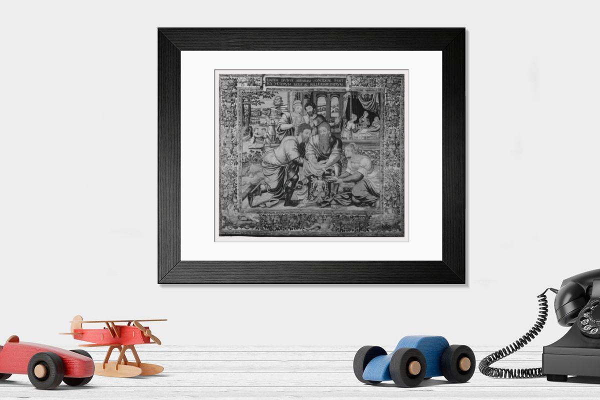 Shown hanging in a room: Modern 14"x12" (36x31cm)