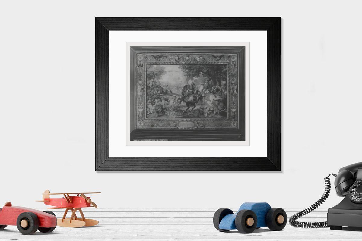Shown hanging in a room: Modern 14"x12" (36x31cm)