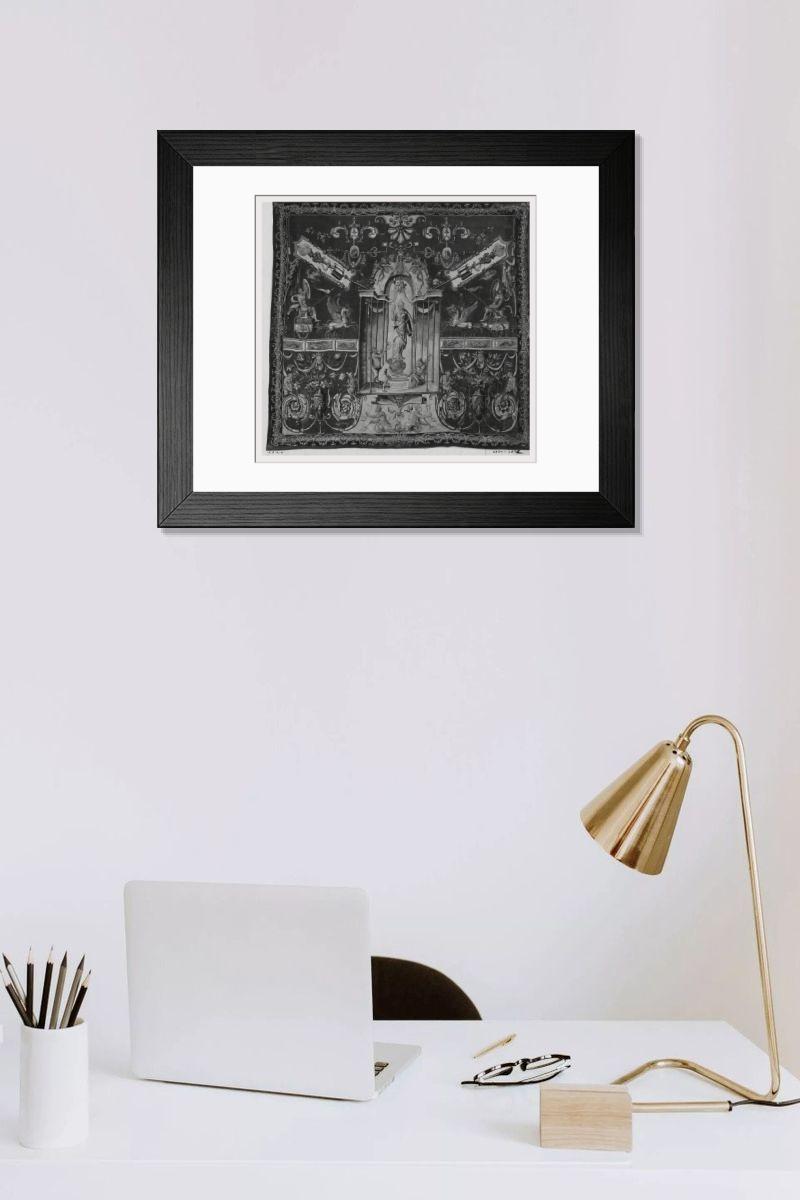 Shown hanging in a room: Modern 14"x12" (36x31cm)