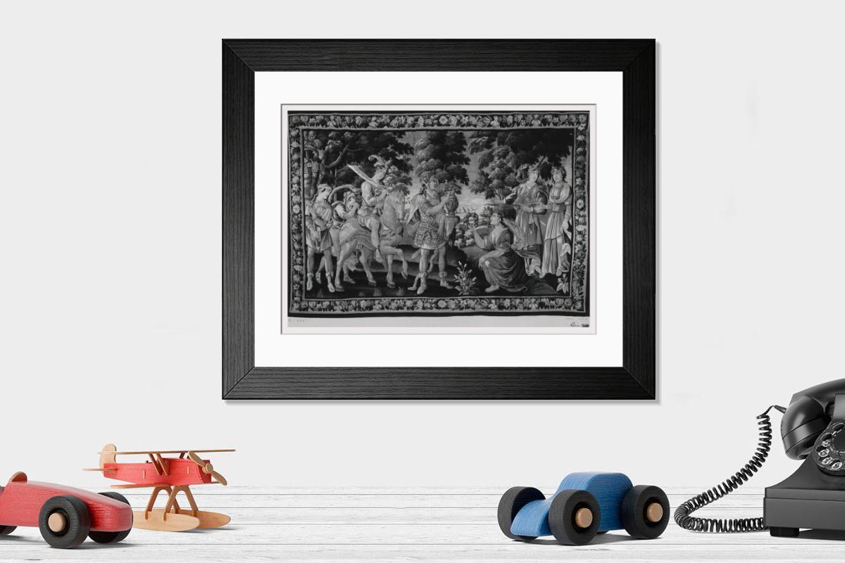 Shown hanging in a room: Modern 14"x12" (36x31cm)