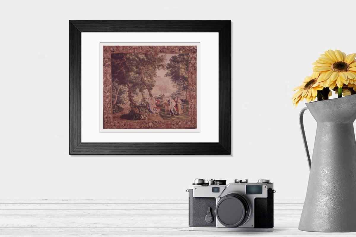 Shown hanging in a room: Modern 14"x12" (36x31cm)