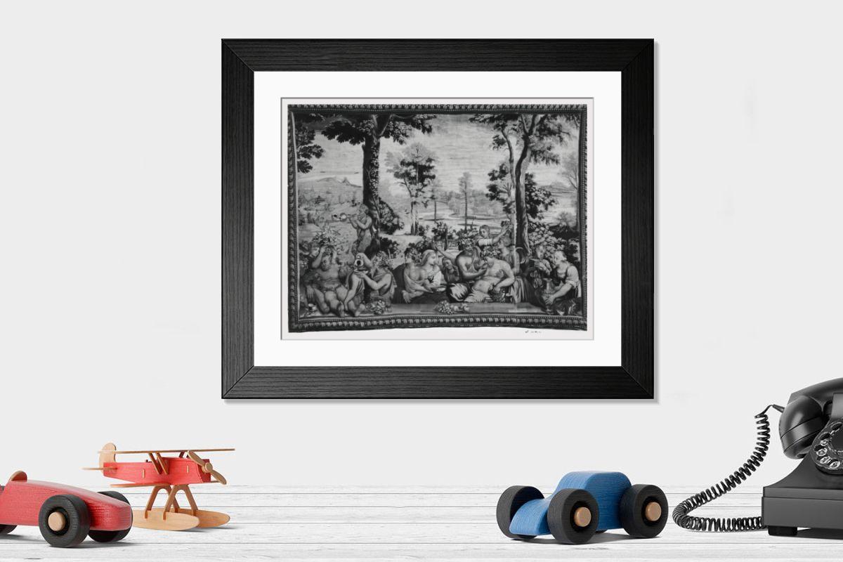Shown hanging in a room: Modern 14"x12" (36x31cm)