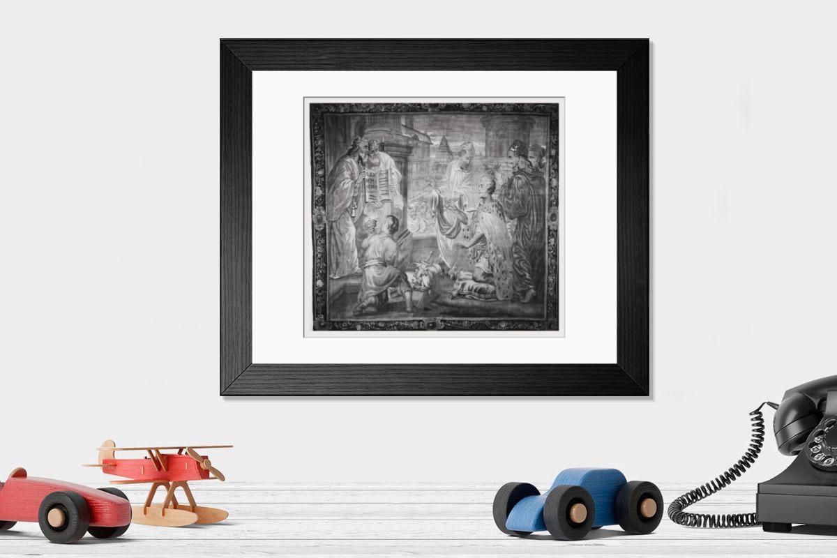 Shown hanging in a room: Modern 14"x12" (36x31cm)
