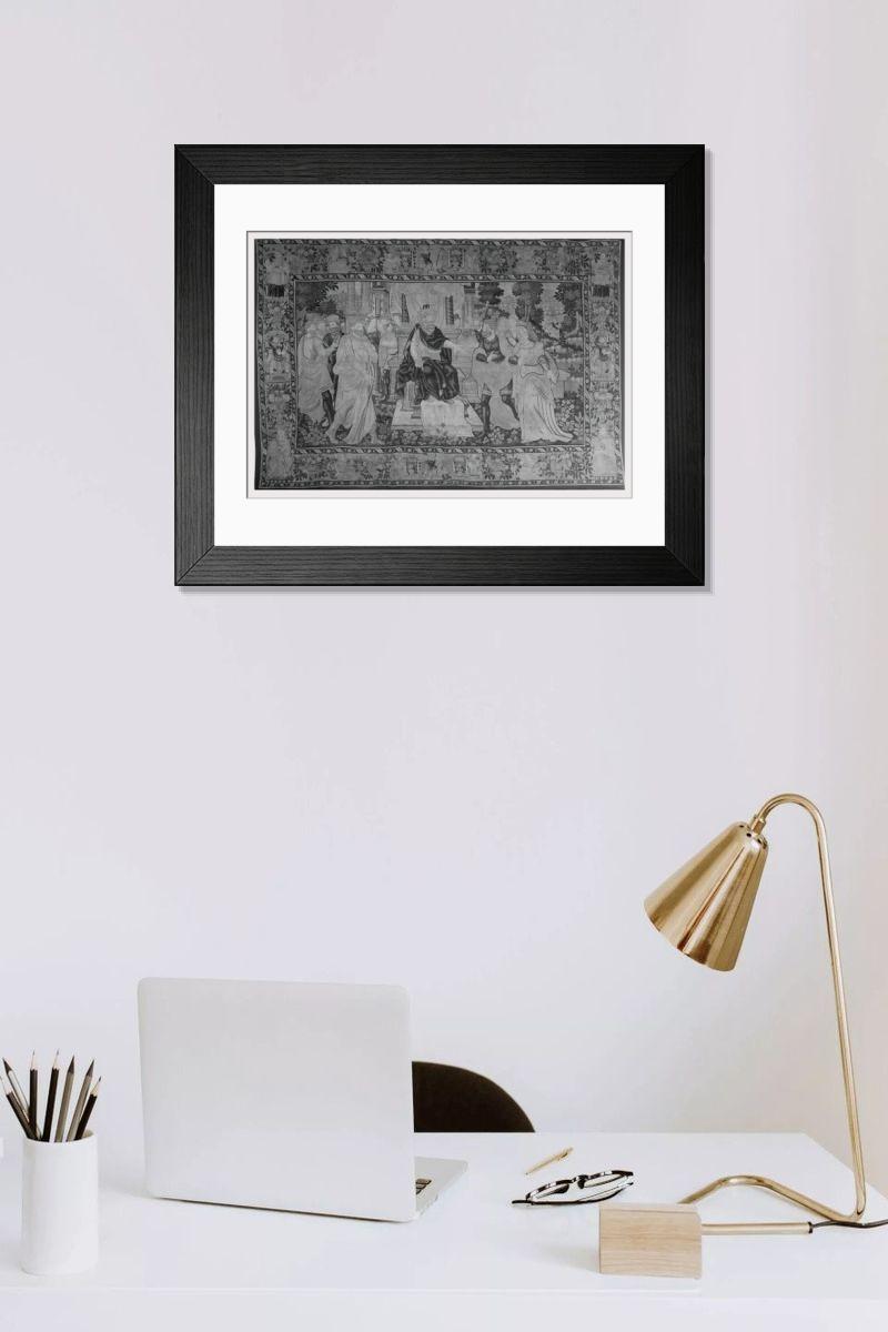 Shown hanging in a room: Modern 14"x12" (36x31cm)
